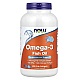 NOW Foods, Omega-3 Fish Oil, 2,000 mg, 200 Fish Softgels (1,000 mg per Softgel)