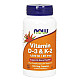 Now Foods, Vitamin D-3 & K-2, 120 Capsules