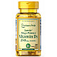 Puritan's  Vitamin D3; 250mcg (10 000 IU) 100 Softgels