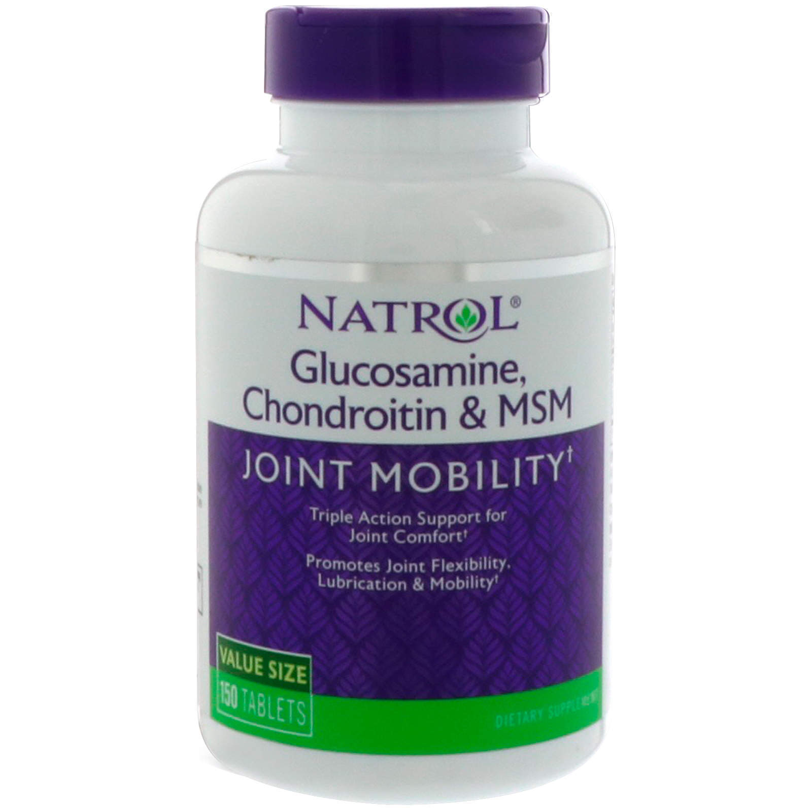 Natrol, Glucosamine, Chondroitin & MSM, 150 Tablets Natrol, Glucosamine, Chondroitin & MSM, 150 Tablets