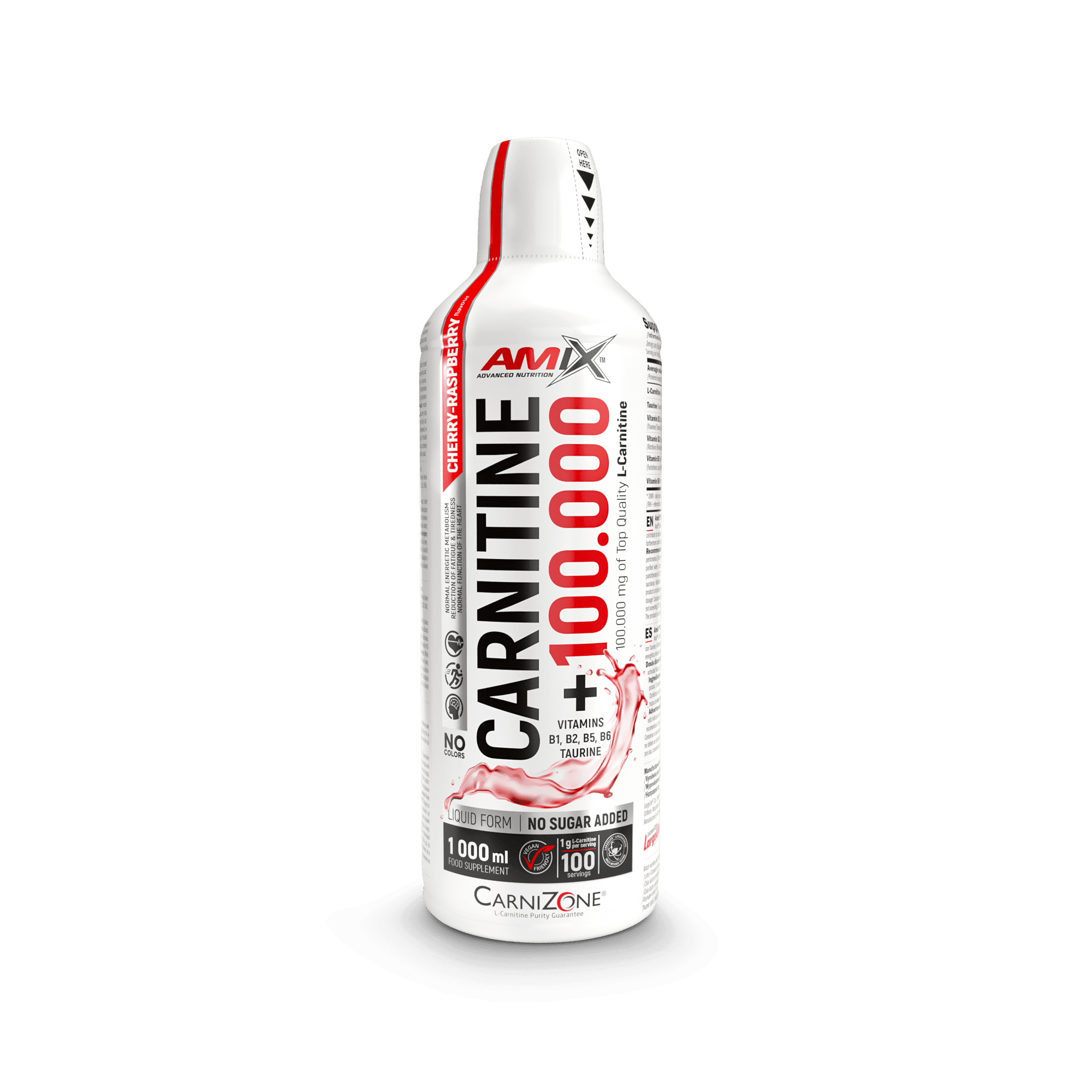 L-Carnitine 100.000 мг CarniZone - 1000 мл - вишня-малина L-Carnitine 100.000 мг CarniZone - 1000 мл - вишня-малина