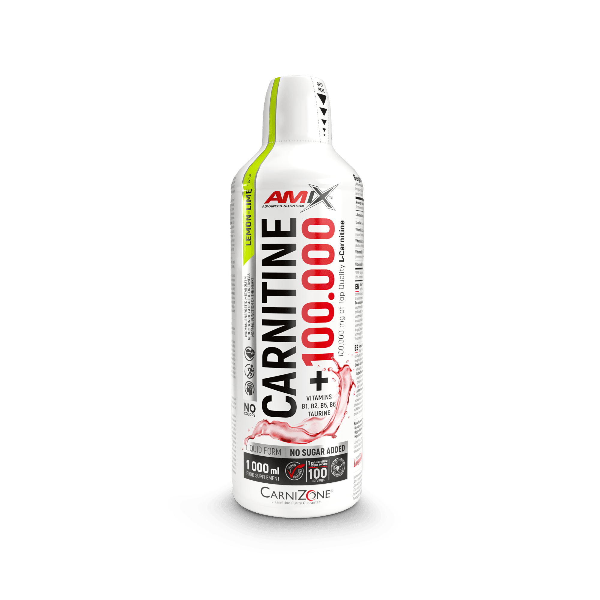 L-Carnitine 100.000 мг CarniZone - 1000 мл - лимон-лайм L-Carnitine 100.000 мг CarniZone - 1000 мл - лимон-лайм
