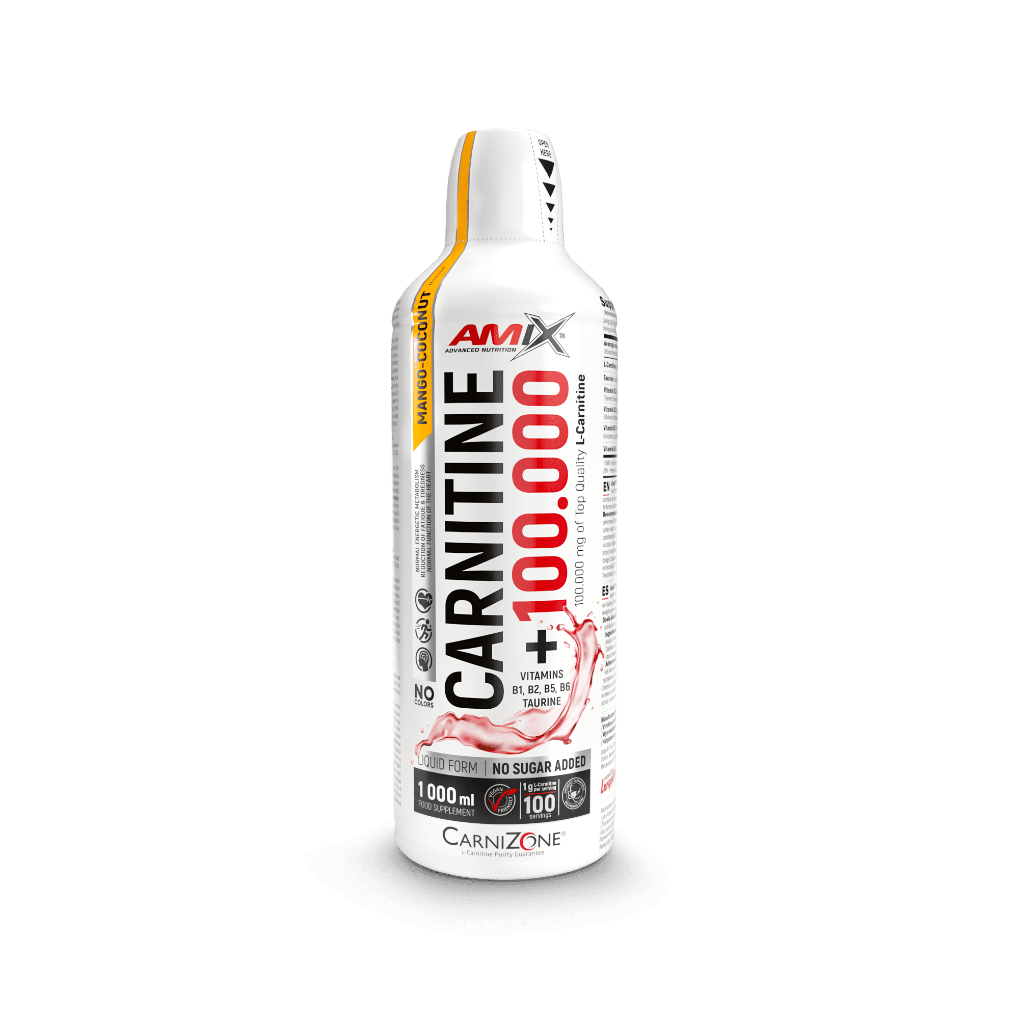 L-Carnitine 100.000 мг CarniZone - 1000 мл - манго-кокос L-Carnitine 100.000 мг CarniZone - 1000 мл - манго-кокос