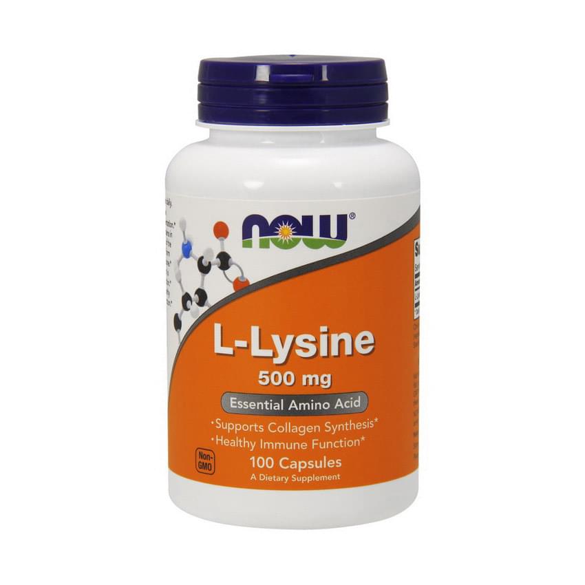 Now Foods, L-Lysine, 500 mg, 100 Veg Capsules Now Foods, L-Lysine, 500 mg, 100 Veg Capsules