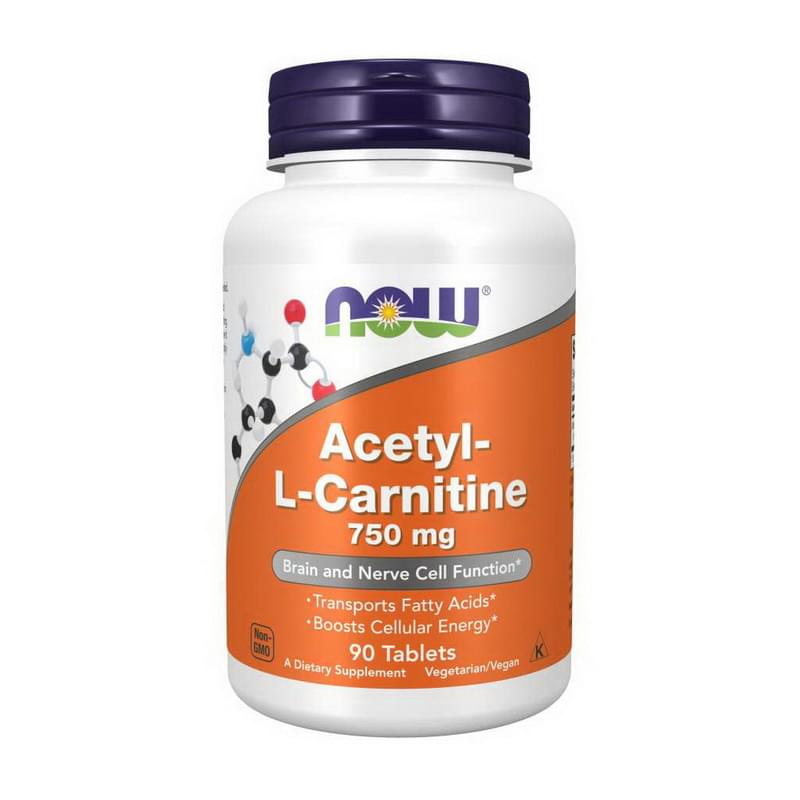 Now Foods, Acetyl-L Carnitine, 750 mg, 90 Tablets Now Foods, Acetyl-L Carnitine, 750 mg, 90 Tablets