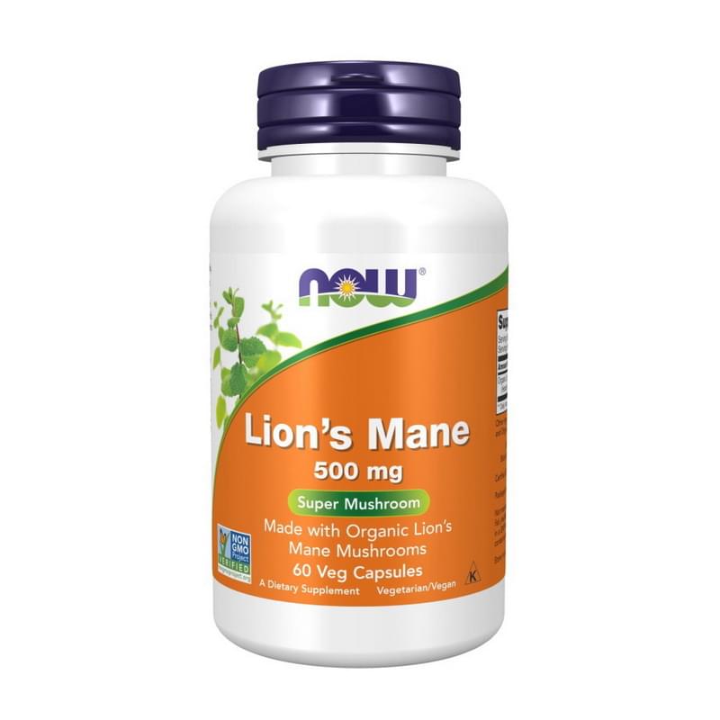 NOW Foods, Lion's Mane, 500 mg, 60 Veg Caps NOW Foods, Lion's Mane, 500 mg, 60 Veg Caps