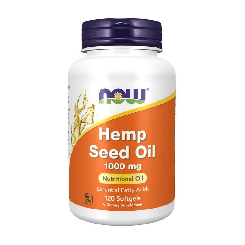 NOW Foods, Hemp Seed Oil, 1,000 mg, 120 Softgels NOW Foods, Hemp Seed Oil, 1,000 mg, 120 Softgels