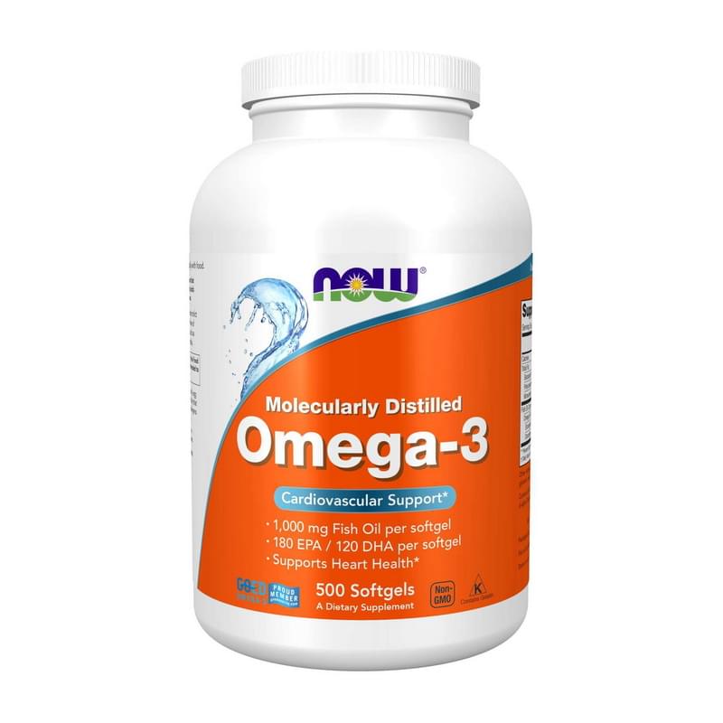 NOW Foods, Omega-3 Fish Oil, 2,000 mg, 500 Softgels (1,000 mg per Softgel) NOW Foods, Omega-3 Fish Oil, 2,000 mg, 500 Softgels (1,000 mg per Softgel)