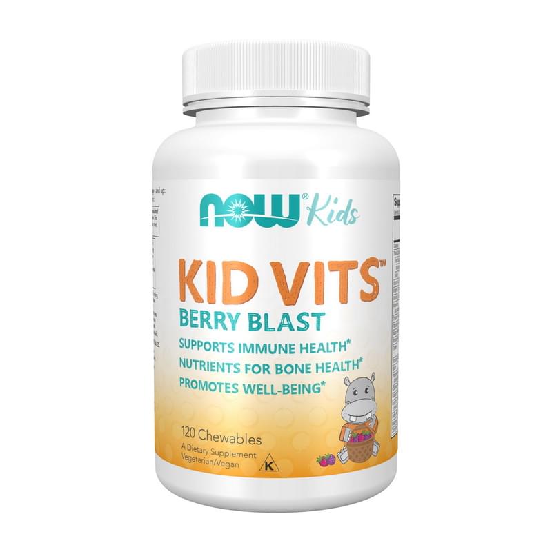 NOW Foods, Kids, Kid Vits™, Berry Lemonade, 120 Chewable Tablets NOW Foods, Kids, Kid Vits™, Berry Lemonade, 120 Chewable Tablets