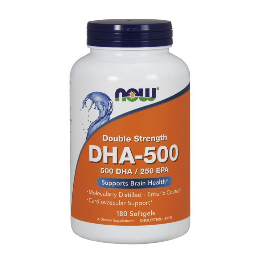 Now Foods, DHA-500, Double Strength, 180 Softgels Now Foods, DHA-500, Double Strength, 180 Softgels