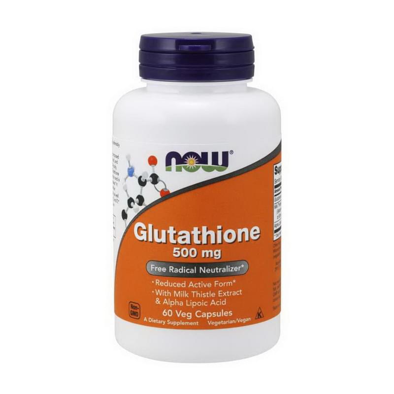 NOW Foods, Glutathione, 500 mg, 60 Veg Capsules NOW Foods, Glutathione, 500 mg, 60 Veg Capsules
