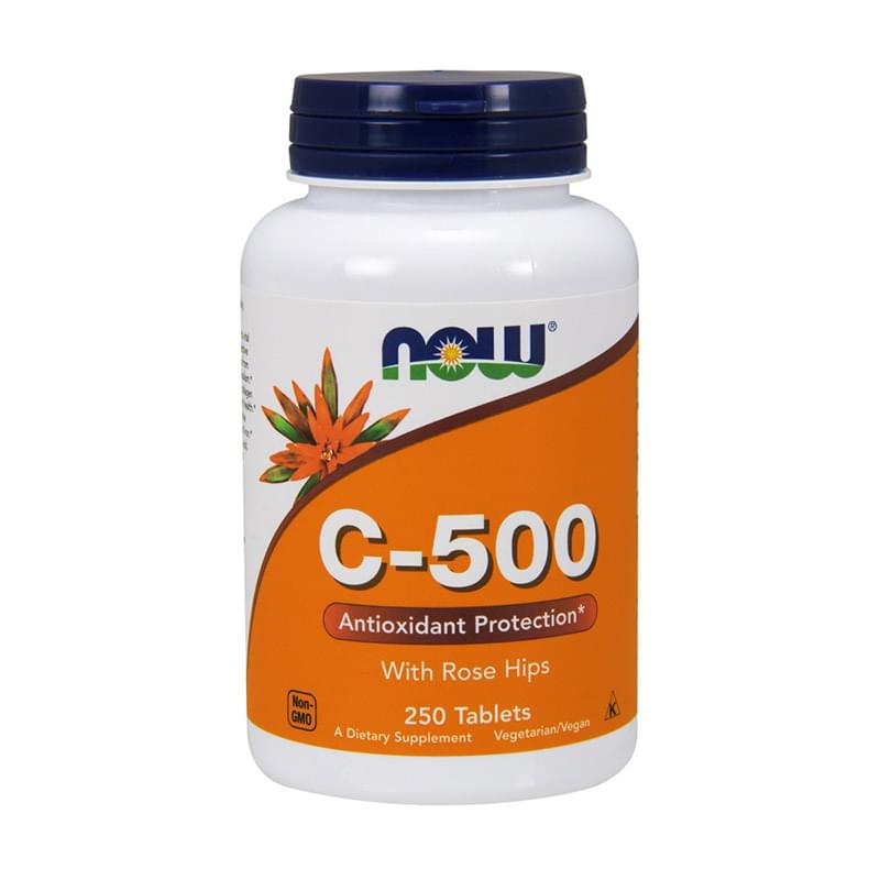 Now Foods, C-500 With Rose Hips, 250 Tablets Now Foods, C-500 With Rose Hips, 250 Tablets