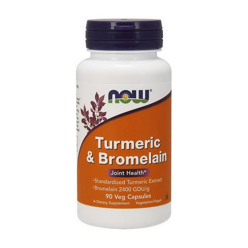 Now Foods, Turmeric & Bromelain, 90 Veg Capsules Now Foods, Turmeric & Bromelain, 90 Veg Capsules