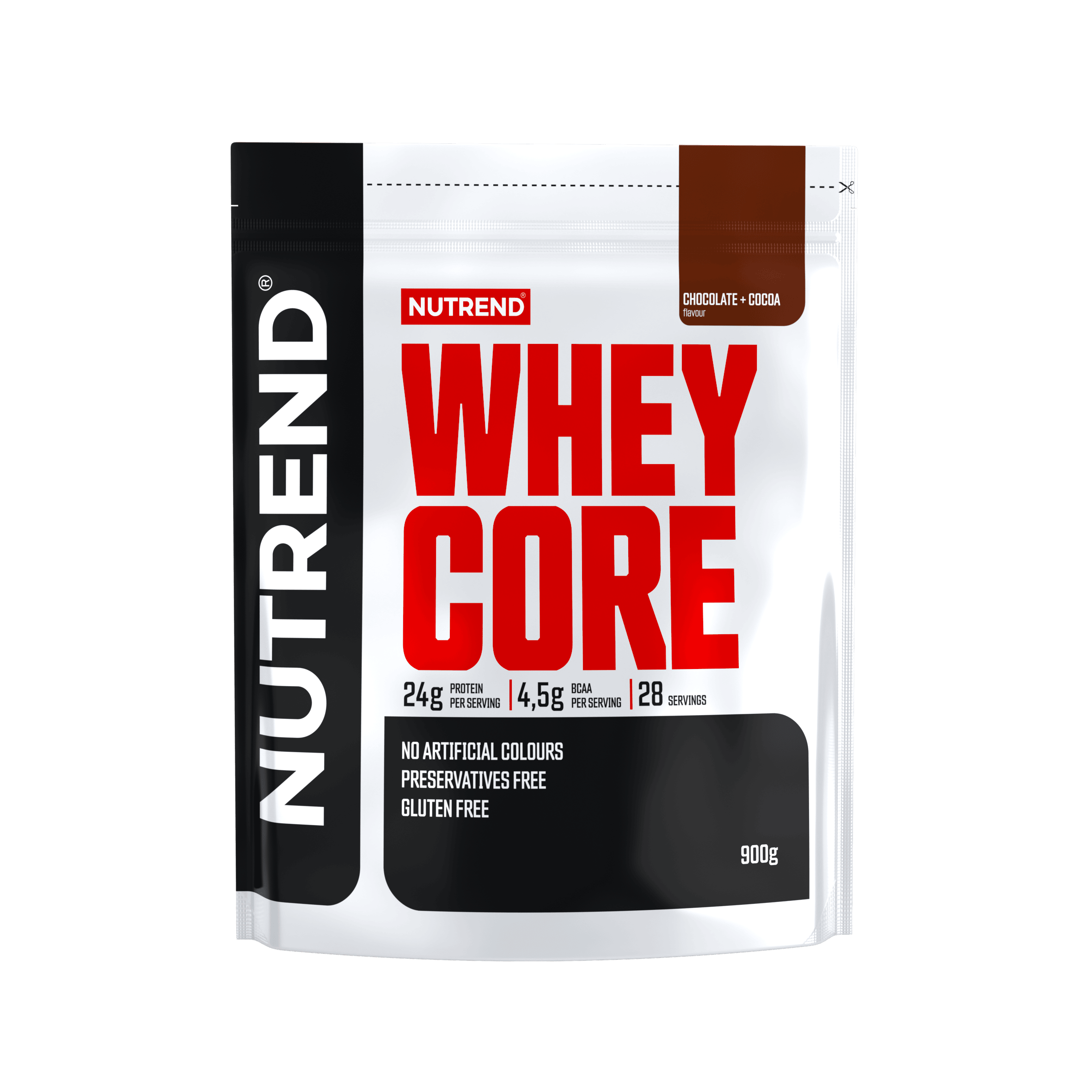 NUTREND  100% WHEY Core 900 g strawberry