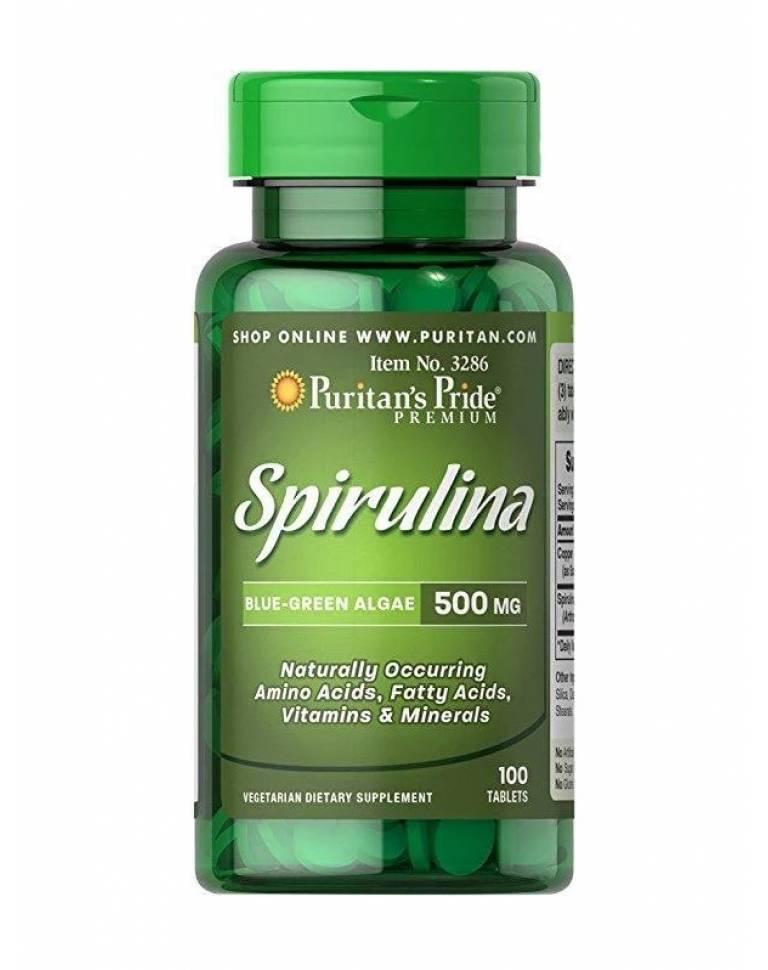 Puritan's Spirulina 500 mg 100 tab Puritan's Spirulina 500 mg 100 tab