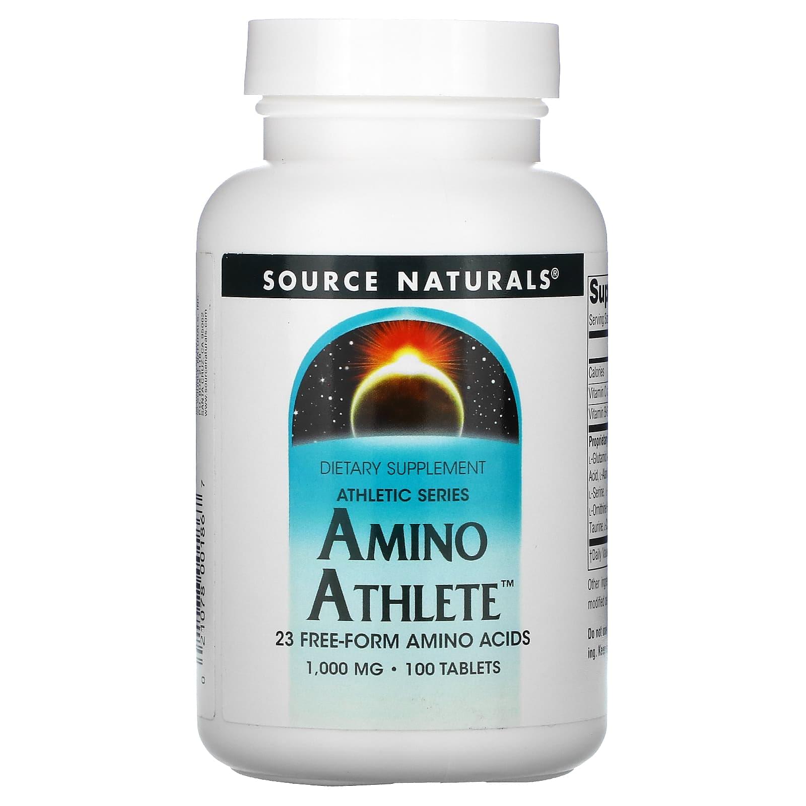 Source Naturals, Amino Athlete, 1000 mg, 100 Tablets Source Naturals, Amino Athlete, 1000 mg, 100 Tablets