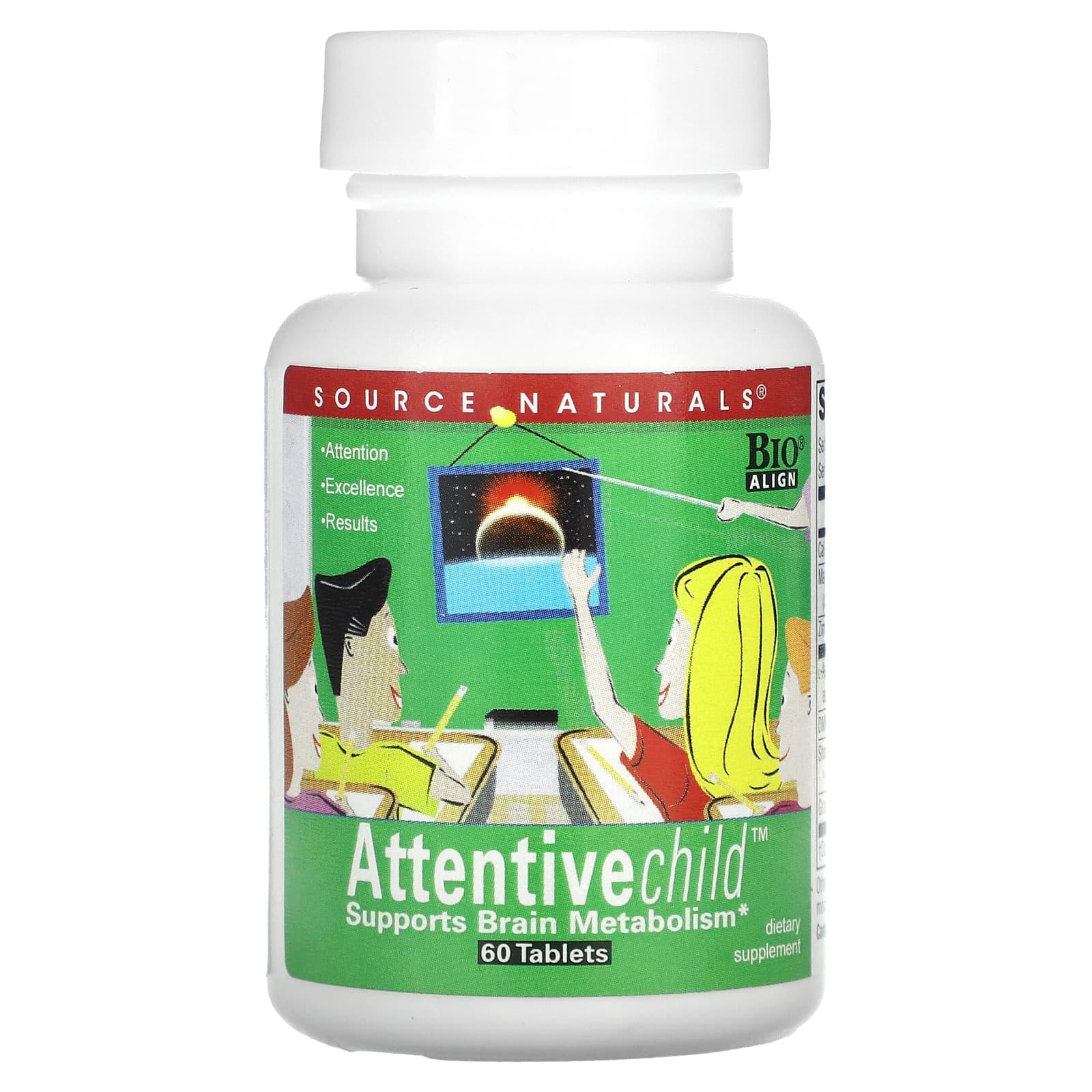 Source Naturals, Attentive Child, 60 Tablets Source Naturals, Attentive Child, 60 Tablets